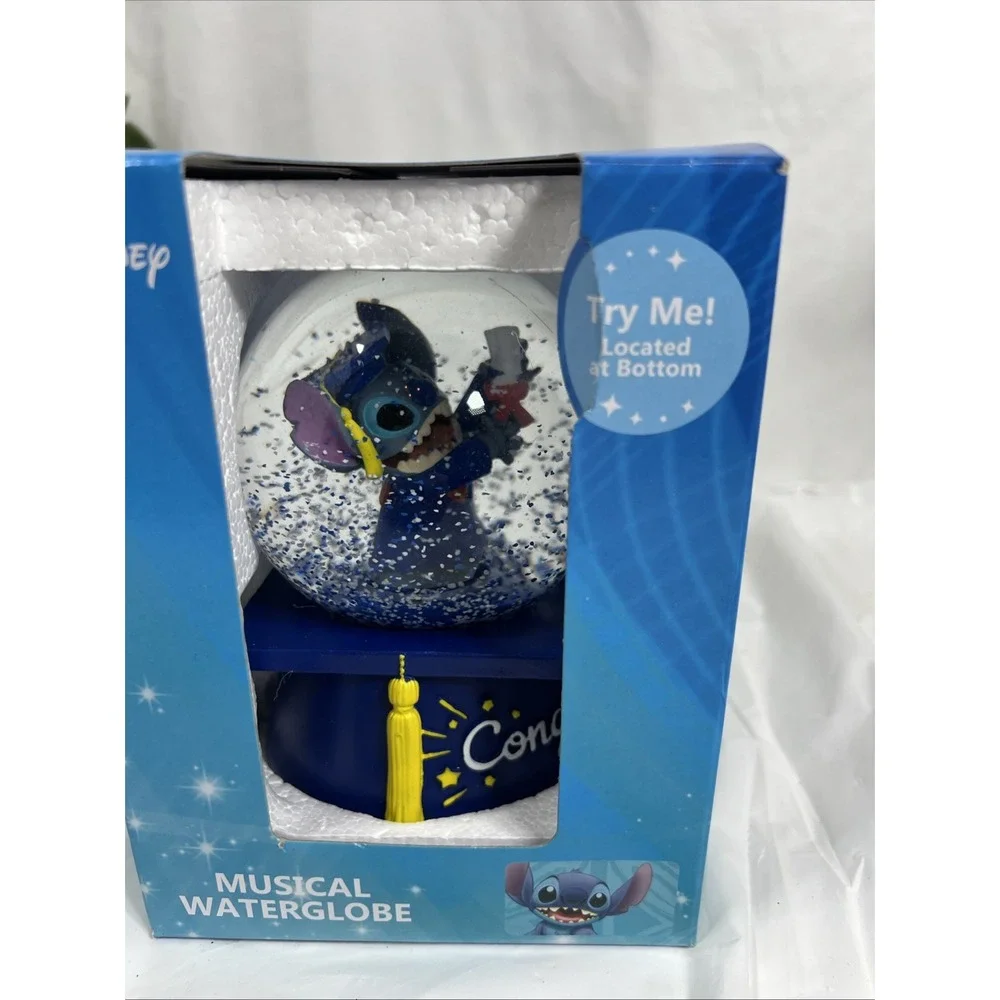 2025 DISNEY STITCH MUSICAL WATERGLOBE GRADUATION 